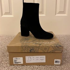 Free People Black Cecile ankle Boot New in Box